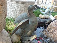 Ente mit Wasserspeier aus Bronze